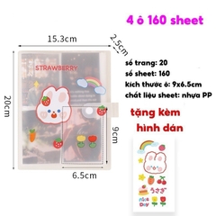 Album Ảnh Binder 160 Thẻ Ảnh Bìa Nhựa +Sticker 13627