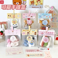 Túi Quà Nhựa Trong Suốt 18*13*6cm Bìa Gài Có Quai Treo 17522