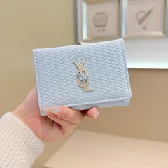 Ví Đựng Tiền Da Đẹp Chéo Dạng Gấp Gọn YSL Hoa 17489