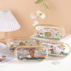 Túi Đựng Bút Trong Suốt Capybara 16714