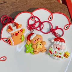 Móc Khoá Noel Mặt Charm To Cứng 16344