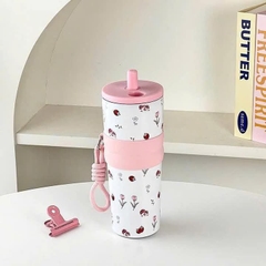 Ly Giữ Nhiệt Nắp Nhựa 710Ml Có Quai Xách 15325