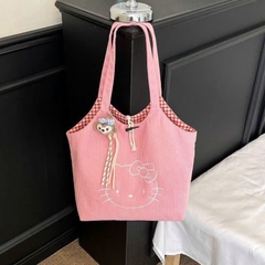Túi Tote Đeo Vai 2 Mặt Kitty Caro Đỏ 17847