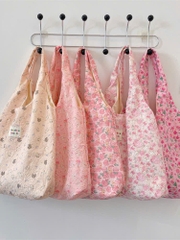 Túi Tote Dạng Bầu Hoạ Tiết Hoa Nhí SOZAKKA BEAUTE 17499
