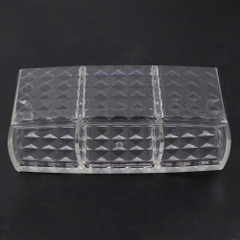 Kệ Nhựa Trong Suốt 3 Ngăn Chữ Nhật Tiện Dụng 16725