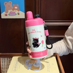 Bình Giữ Nhiệt Vacuum Cup 600ml Đủ mẫu Kèm Quai Dẻo 17577