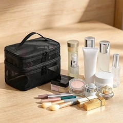 Túi Lưới Đựng Mỹ Phẩm Makeup 2 Tầng 17843