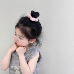 Cột Tóc Hình Bông Hoa Kiểu Phao Loại Nhỏ Trái Tim Gắn Nơ 15550