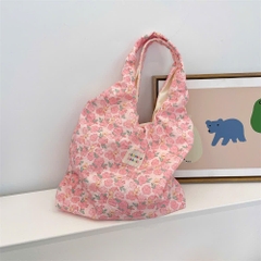 Túi Tote Dạng Bầu Hoạ Tiết Hoa Nhí SOZAKKA BEAUTE 17499