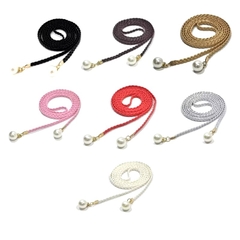 Dây Bện Cói Mỏng Thắt Lưng 2 Đầu Ngọc Trai Thời Trang 15694