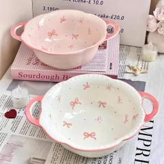Bát / Tô Sứ Viền Bèo Có Quai Cầm Đủ Mẫu 16278