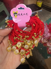 Vòng Tay Dây Rút Đỏ Gắn Charm 16587