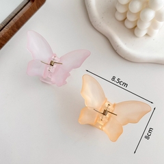 Kẹp Tóc Bướm Màu Thạch/ Gradient Thời Trang Nhám 12786