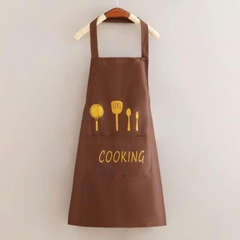 Tạp Dề Chống Thấm In Họa Tiết Happy Cooking 17333