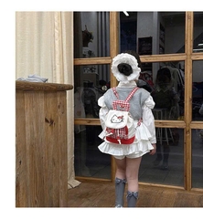 Balo Mini Kitty Caro Đỏ Dây Rút Cute 15713