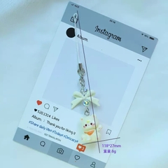 Dây Móc Điện Thoại Kiểu Charm Móc Khóa Chú Mèo Đeo Khăn & Nơ 16583