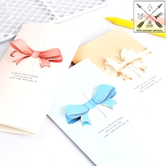 Thiệp Dài Gấp 3 Họa Tiết Nổi Có Kẻ Ngang 15608