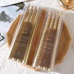 Hộp 4 Cây Nến Sáp Kiểu Châu Âu 2.2*30cm Taper Candle 16510