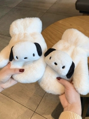 Găng Tay Giữ Ấm Vải Bông Gắn Gấu Bông Cute Kèm Dây Đeo Cổ 16459