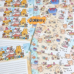 Set Phong Bì Và Giấy Viết Thư In Hình Dễ thương 3079