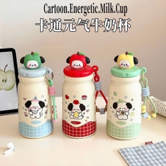 Bình Giữ Nhiệt THERMOS Nắp Charm Thú Dẻo Kèm Móc Dây 17562