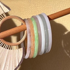 Vòng Cong Mã Não Giả Đá Thời Trang- Dày 15566