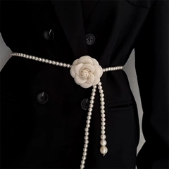 Dây Thắt Lưng Ngọc Trai Hoa Trà Thời Trang 15675