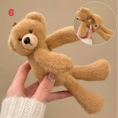 Kẹp Tóc Gấu Nâu To Nằm Ngang 17669