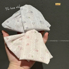 Kẹp Tóc Nhựa Cung Xoắn Vải Hoạt Tiết Hoa 17777