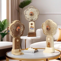 Quạt Cầm Tay Bông Hoa Đính Charm Đủ Mẫu 15511