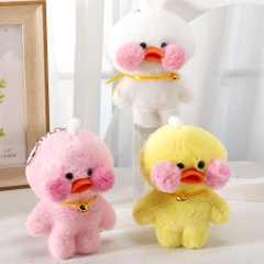 Móc Khóa Gấu Bông Vịt Lalafanfan Má Hồng 16126