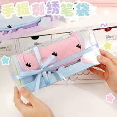 Túi Bút Vải Hoạt Hình Thêu Nơ Princess 17603