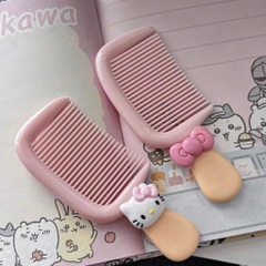 Lược Chải Tóc Cầm Tay Mini Que Kem Đính Charm 16693