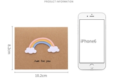 Thiệp Giấy Vintage Kèm Họa Tiết 3D 9*11cm 13624