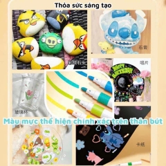 Hộp 12 Bút Màu Acrylic Marker Vẽ Mọi Chất Liệu 8812 15493