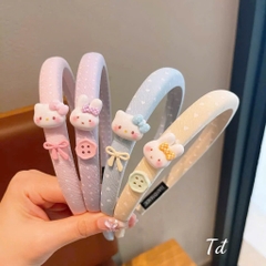 Cài Tóc Bờm Xốp Hoạ Tiết Trẻ Em Đính Charm Cute 1.5cm 17716