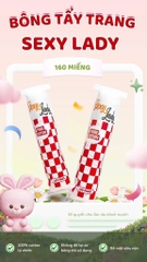 Bông Tẩy Trang Sexy Lady Pure Cotton 160 Miếng 16712