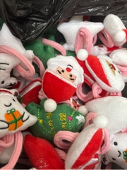 Set 2 Cột Tóc Thun Gấu Bông Noel 16403