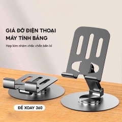 Giá Đỡ Điện Thoại Kim Loại Xoay 360° Cứng Cáp 15565