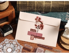 Set 6 Tấm Sticker Kiểu Chữ Vintage Dạng PET 13626