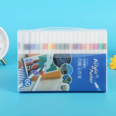 Hộp 60 Bút Màu Acrylic Marker Vẽ Mọi Chất Liệu 8812 17137
