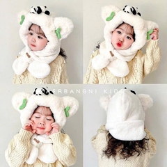 Mũ Lông / Khăn Choàng Cổ 2In1 Gấu Trúc Panda Cho Bé 16447