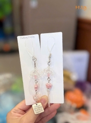Dây Móc Điện Thoại Kiểu Charm Hạt Ngọc Chuông Gió Follow Heart 16614