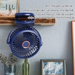 Quạt Kẹp Bàn Mini Màu Trơn Strong Wind 17598