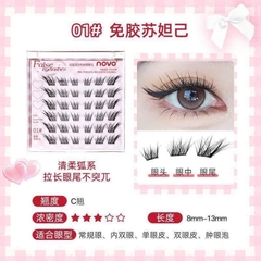 Hộp Mi Giả NOVO CALSE Nâu Sẵn Keo 16991