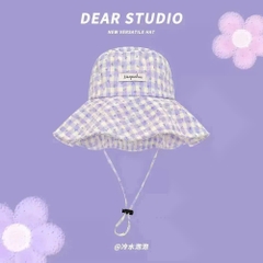 Mũ Nón Bucket Caro Hoa Họa Tiết Hoa Nhí MAQPINHAI Phong Cách Hàn Quốc 17802