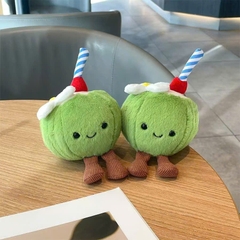 Móc Khóa Gấu Bông Trái Dừa Ống Hút 16123