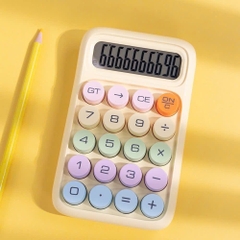 Máy Tính Cầm Tay Màu Pastel 20 Bàn Phím Kèm Pin 15494