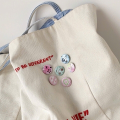 Set 6 Huy Hiệu Tròn Cài Balo/Áo Hoạt Hình 16518