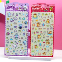 Sticker Nhựa Cứng Dẹp 3D Cute 16513